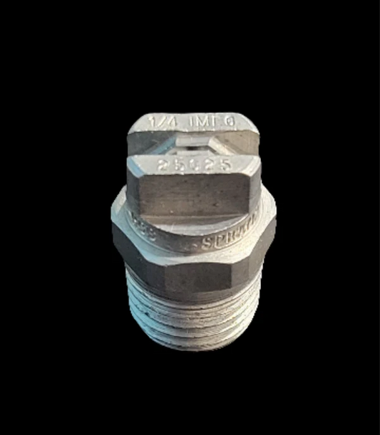 1/4 Meg SS Spray Tip w/ Vane front view for Whisper Wash surface cleaners