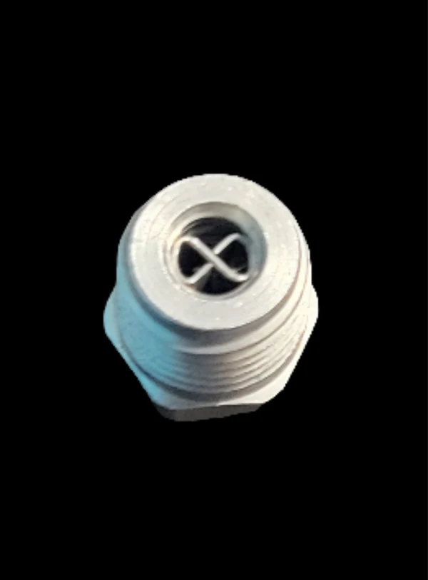 1/4 Meg SS Spray Tip w/ Vane side view for surface cleaning applications