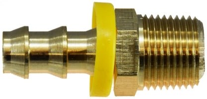 PUSH ON HOSE BARB 1/4 HOSE X 1/4 MPT