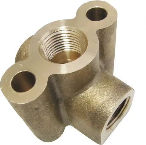 3/8" Female Mounting Block – Brass Unloader / Injector Bypass Block