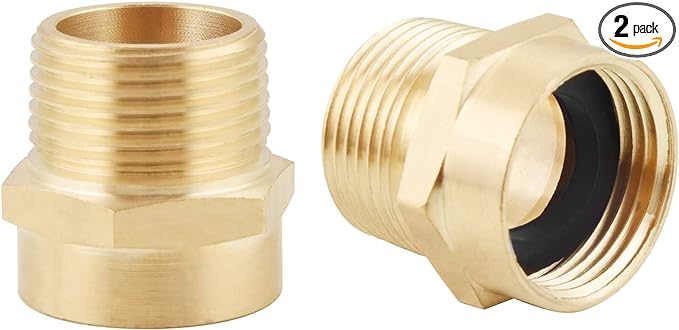 3/4" G (BSP) Female Thread to US 3/4" NPT Male Thread Pipe Brass