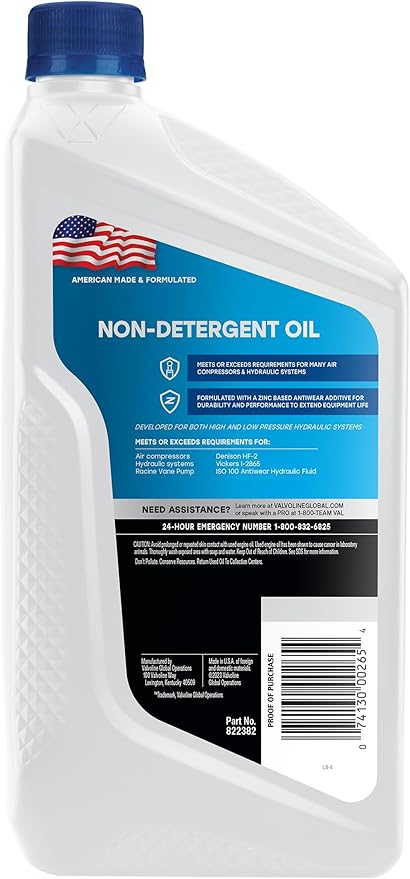 High-Quality Non-Detergent SAE 30 Pump Oil 1 QT bottle for pressure washer pumps