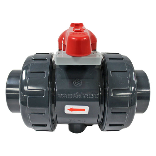 Válvula dosificadora de PVC/FKM de 1" Asahi/America SST tipo 21A: accionada manualmente