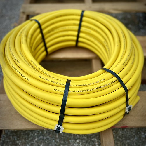 Manguera de lavado suave de 1/2 pulg. y 300 pies, color amarillo Hydrauli-Flex