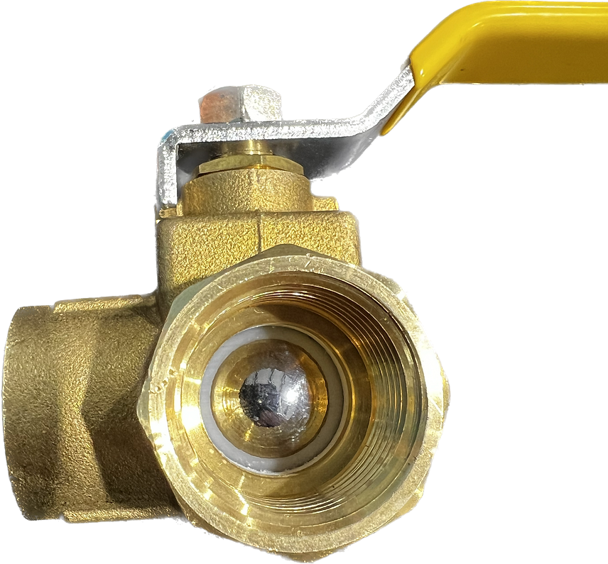 3/4" 3 Way Ball Valve Brass