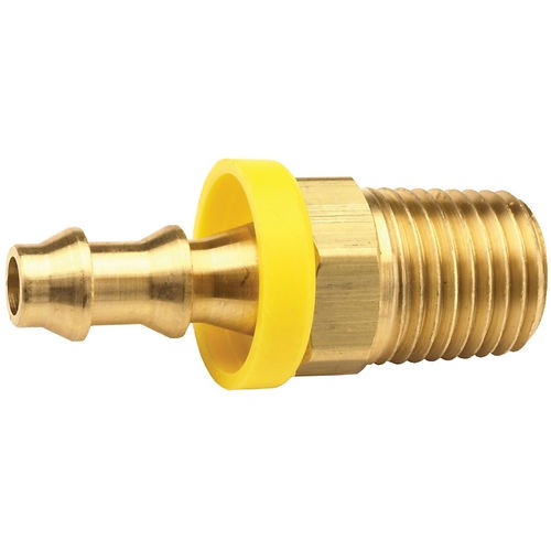 PUSH ON HOSE BARB 1/2 HOSE X 3/8 MPT SKU: 3220
