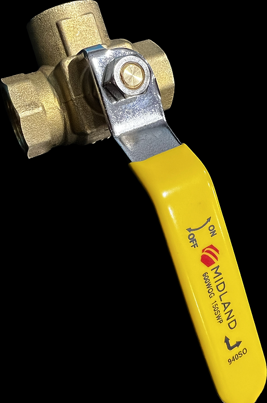 3/4" 3 Way Ball Valve Brass