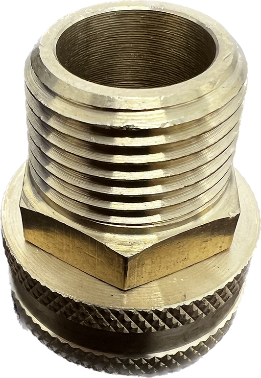 3/4" FGH x 1/2" MPT Garden Hose Inlet Fitting - Short  6429