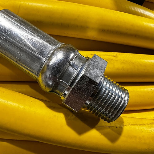 Manguera de lavado suave de 1/2 pulg. y 300 pies, color amarillo Hydrauli-Flex