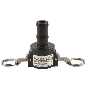 Banjo 075C 3/4 Cam Lever Coupling in polypropylene for pressure washing