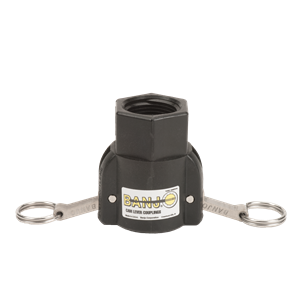 Banjo 100D 1 Cam Lever Coupling in polypropylene for pressure washing
