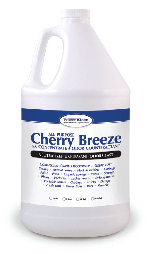 Cherry Breeze 5X Concentrate Deodorizer for pressure washing and cleaning