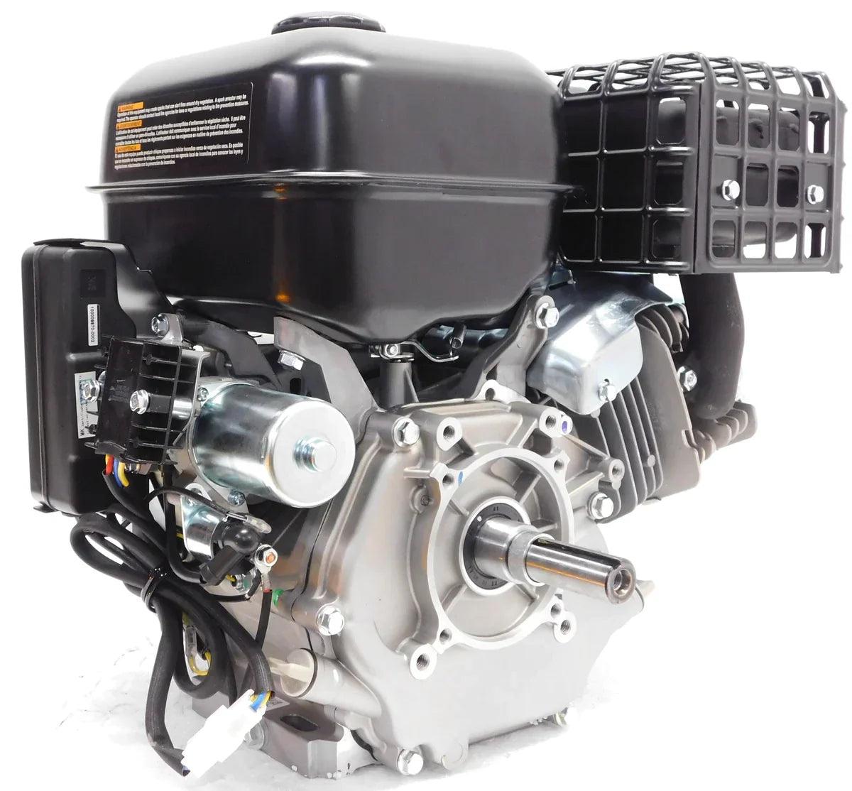 Side view of CRX420 420cc Engine with muffler for pressure or soft washing