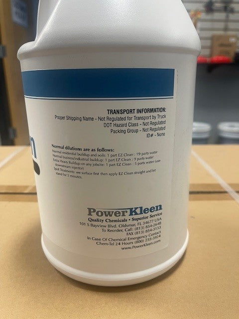 EZ Clean Super Surfactant Cleaner Instructions for Use