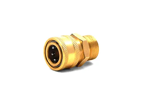3/8" QC Brass Coupler x M22 M 15mm Plug 24.5004