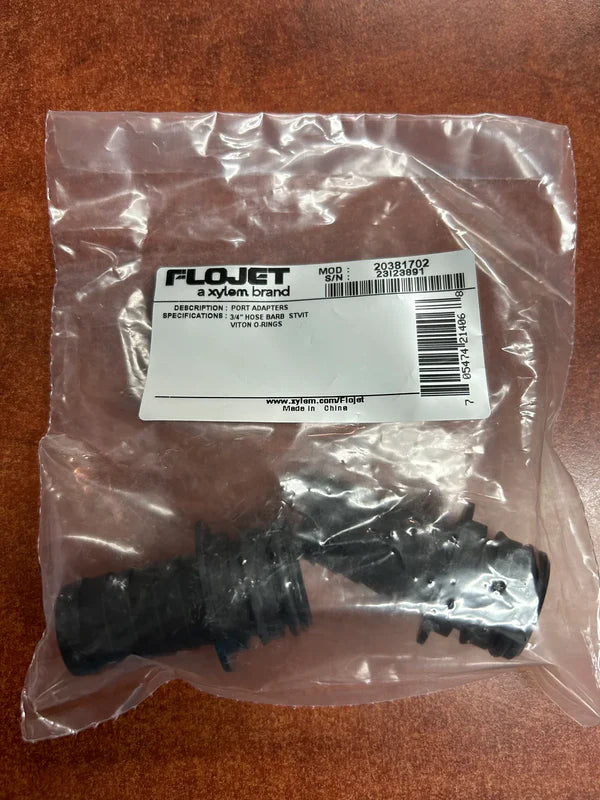 FloJet 3/4" Hose Barb Quick Connect Port Adapter – Close-up Detail