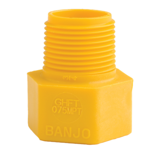 ¾" Male NPT X ¾" Garden Hose Female Thread Banjo GHFT075MPT