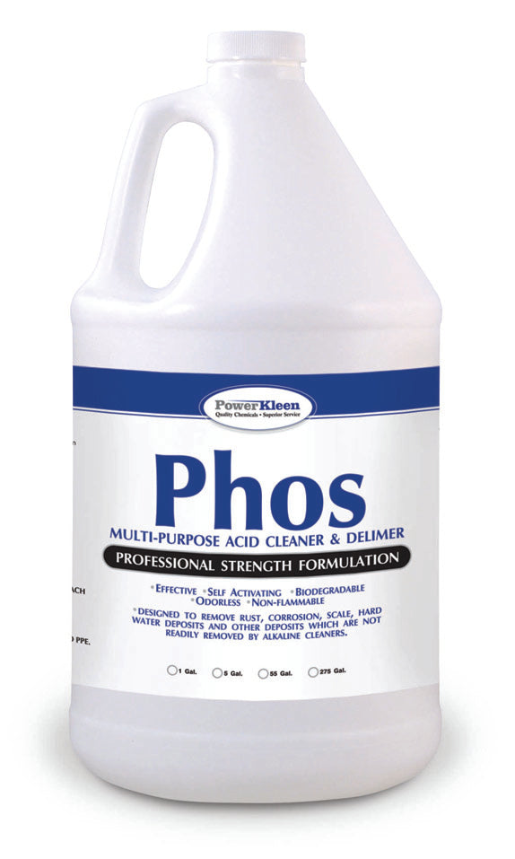 Phos Acid Cleaner for soft wash and rust removal at Just Wash Stuff