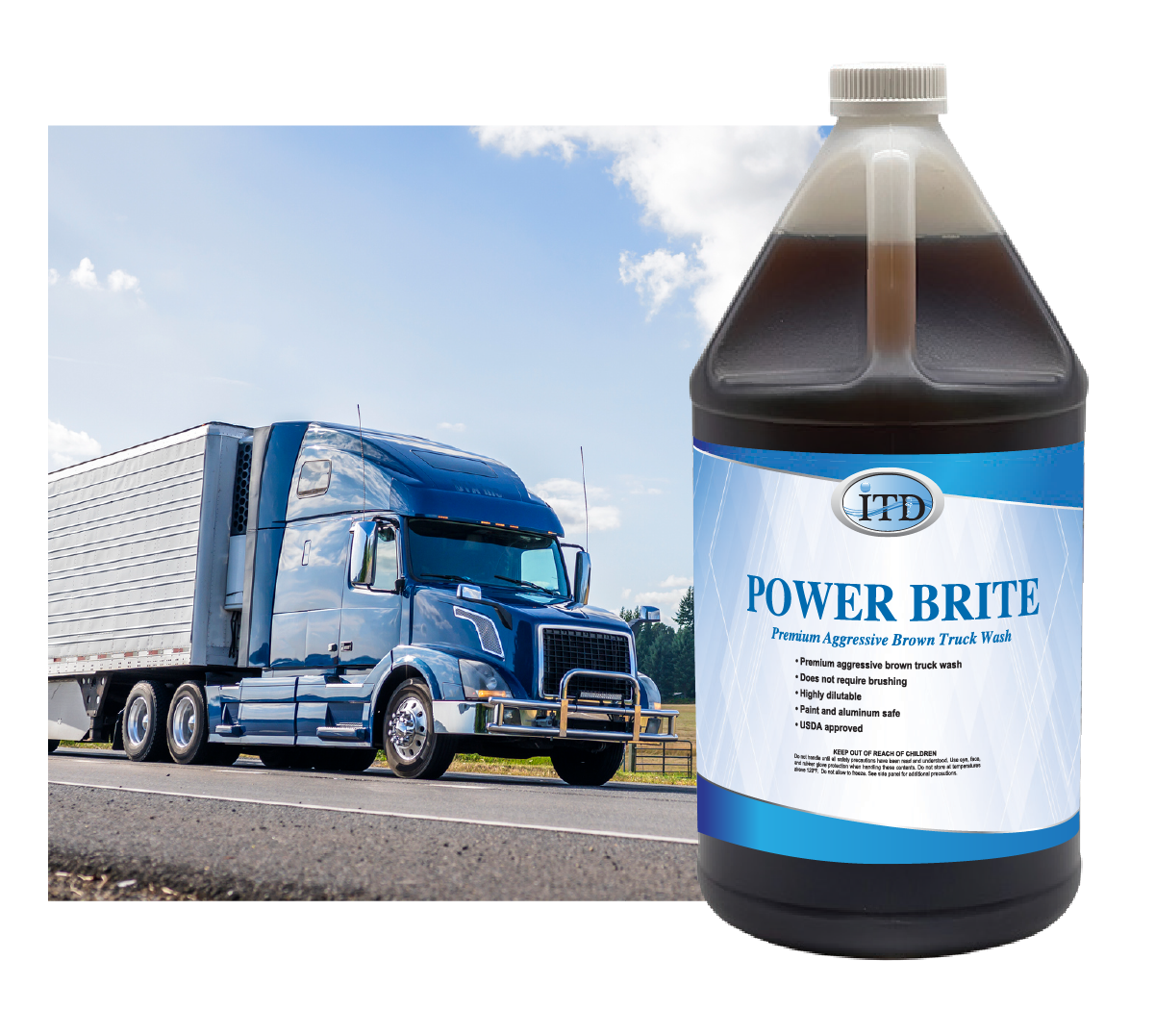 Power Brite Truck Wash 5 Gallon SKU XX1110-5 for vehicle washing