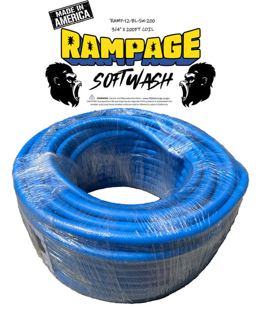 Rampage 3/4 Blue Soft Wash Hose | Just Wash Stuff