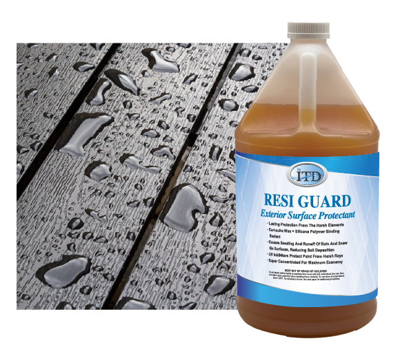 ResiGuard Exterior Protectant for soft wash after Ox Wash