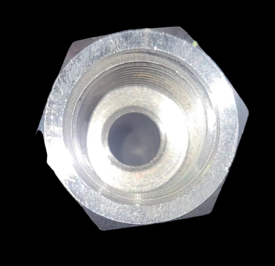 Stainless Steel Plug 3/8" QC x 1/2" FNPT close-up at Just Wash Stuff