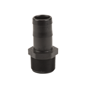 1-1/4 Poly Hose Barb Fitting HB125 for soft-washing and tank plumbing

