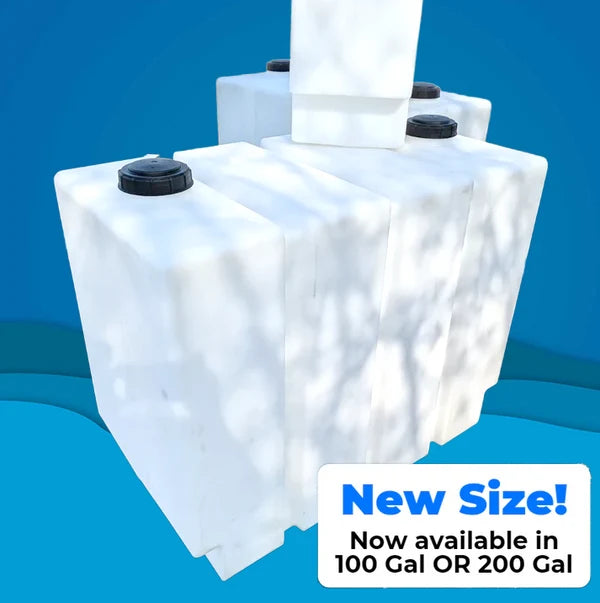 200 Gallon Vertical Slim Tank bottom cutouts

