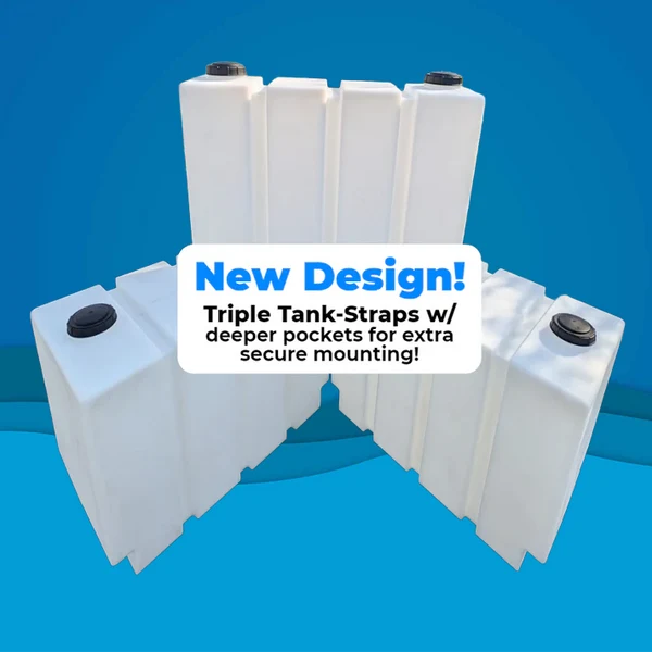 200 Gallon Vertical Slim Tank showing dual lids

