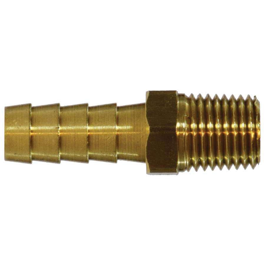 3/8 Barb x 1/2MPT Brass Fitting