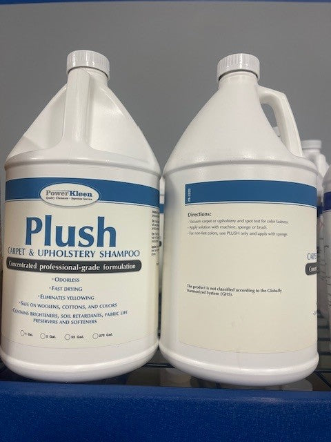 Power Kleen Plush rug and upholstery shampoo concentrate