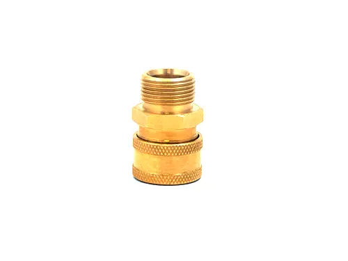 3/8" QC Brass Coupler x M22 M 15mm Plug  24.5004