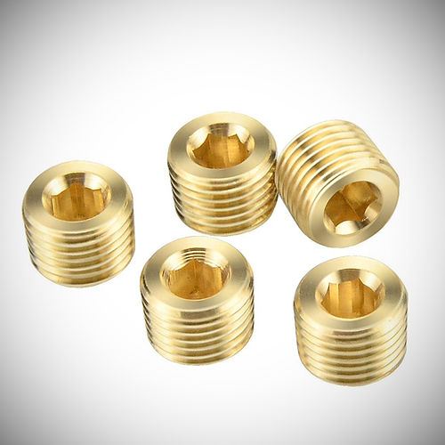 Brass Allen Head / Hex Plug 1/2 Inch 28204