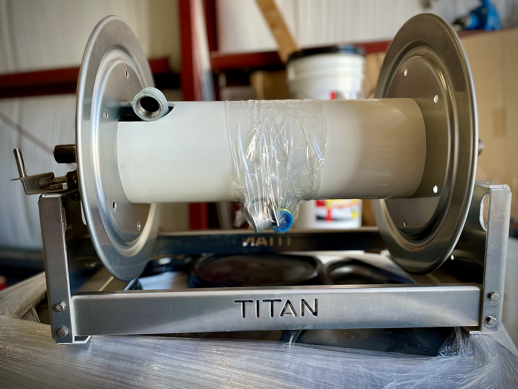 Carrete eléctrico Titan 4012-6E de 12 pulgadas con colector de 1 pulgada