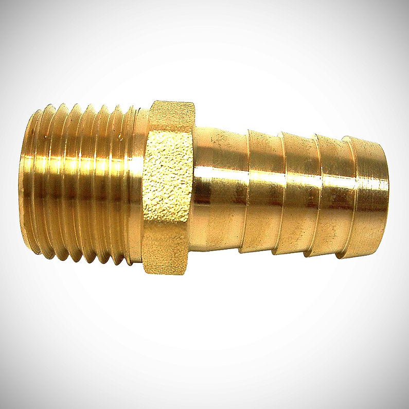 Brass Hose Barb 1/2 x 1/2MPT Fitting