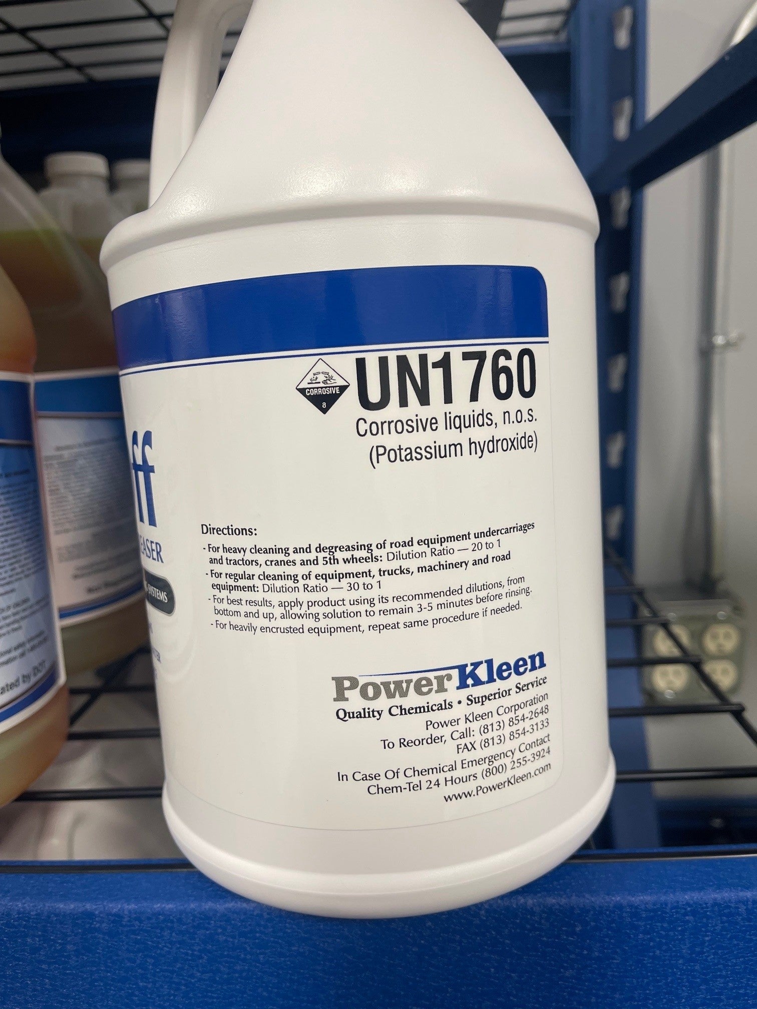 Blast Off Heavy-Duty Cleaner & Degreaser Directions for machinery and buildings

