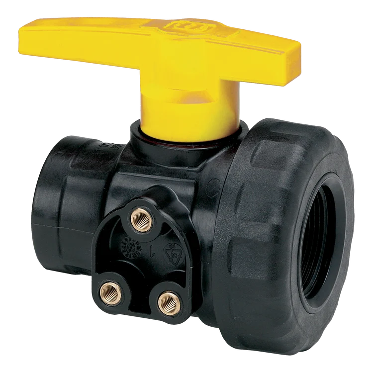3/4" Chemical Resistant Poly Ball Valve – SKU 6126

