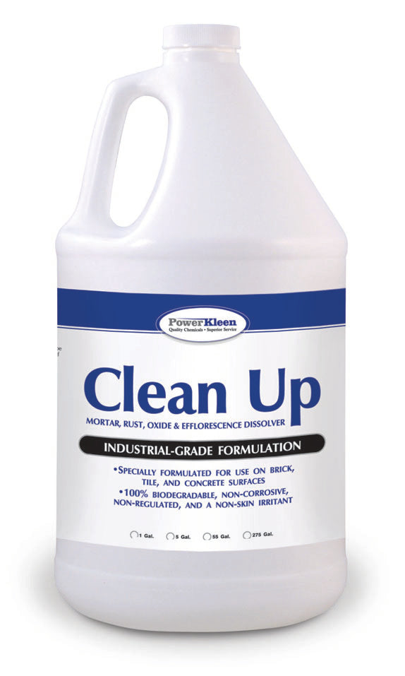 Clean Up Masonry & Concrete Cleaner – 1 Gallon and 5 Gallon Sizes

