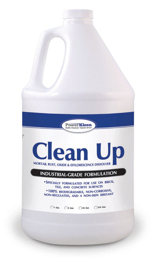 Clean Up Masonry & Concrete Cleaner – 1 Gallon and 5 Gallon Sizes

