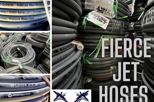 Fierce Jet 100ft Double Wire 7250PSI 3/8 Hose Rated Up To 311 Degrees
