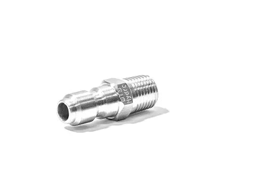 Plated Steel 1/4" QC Male Plug - Low Profile  24.5006