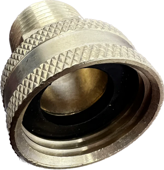 3/4" FGH x 1/2" MPT Garden Hose Inlet Fitting - Short