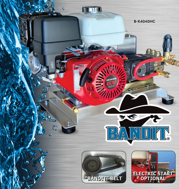 Bandit 5.5GPM at 3000PSI Honda GX390 Belt Drive With Comet Pump