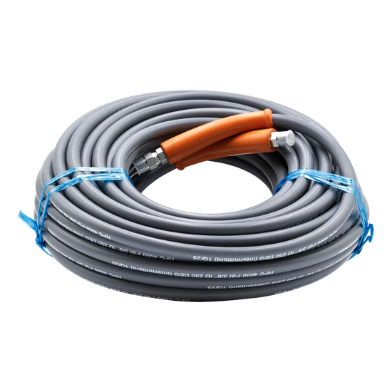 Gladiator Smooth Gray 4000 PSI 3/8" x 100' Hose at Just Wash Stuff


