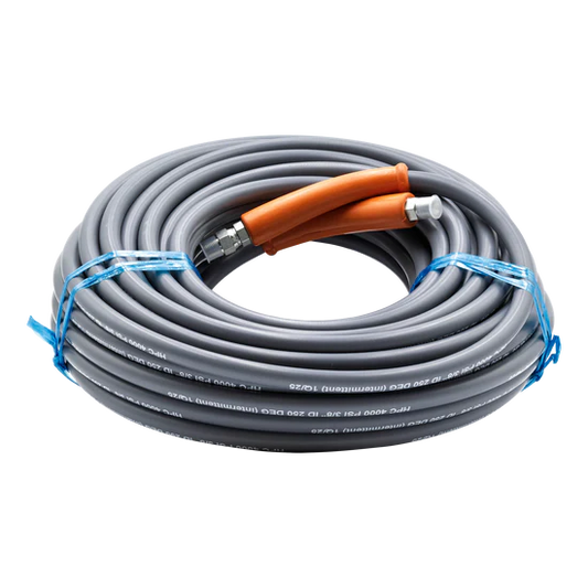 Gladiator Smooth Gray 4000 PSI 3/8" x 100' Hose at Just Wash Stuff

