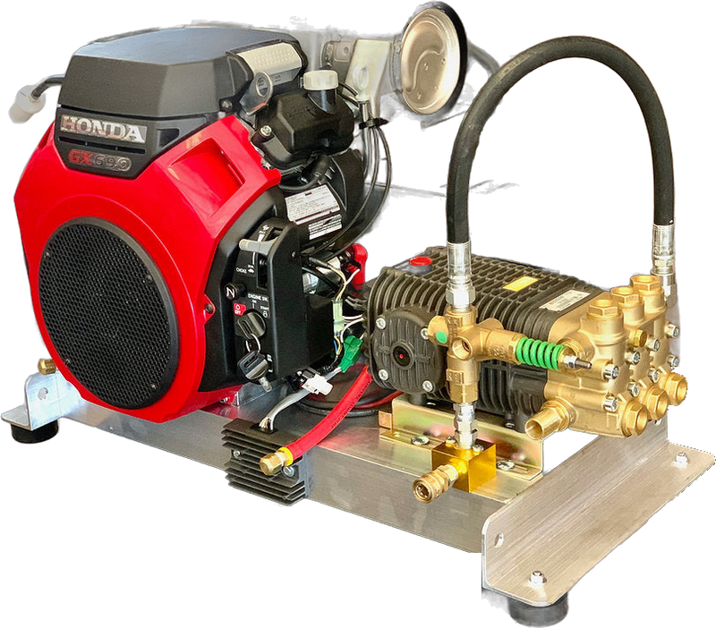 Bandit belt drive pressure washer, 8 GPM 3500 PSI, Honda engine