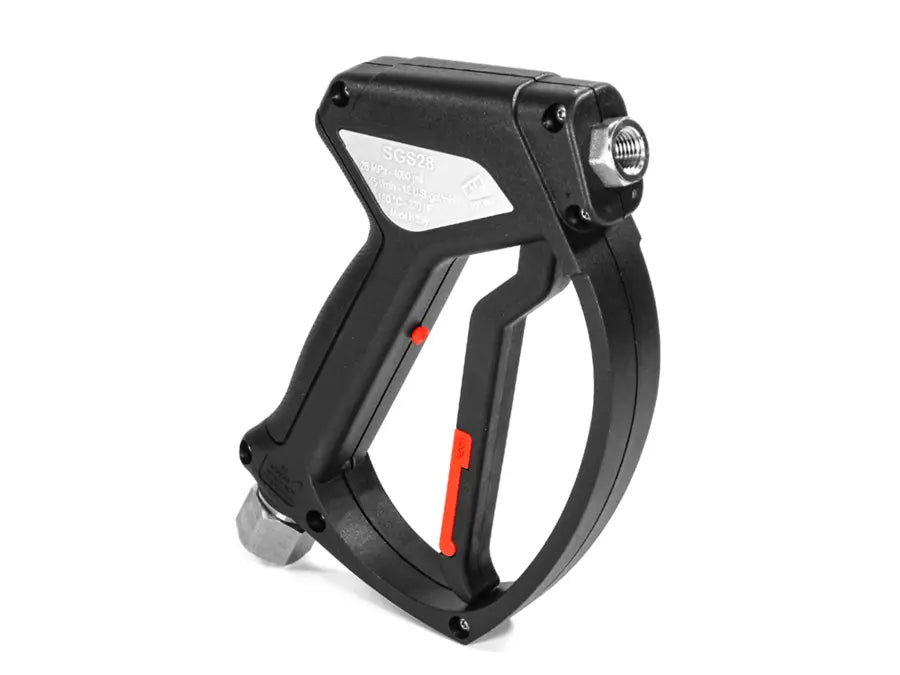 MTM Hydro SGS28 Spray Gun with Live Swivel side view

