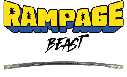 RAMPAGE BEAST 1/2in 6200 PSI Whip Hose for pressure washer to hose reel

