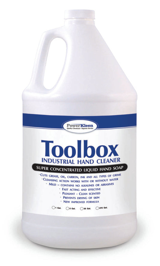 Toolbox Industrial Hand Soap 1 Gallon SKU 8000 PK for grease and grime

